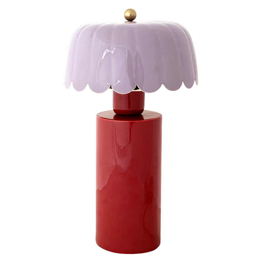 Scalloped Lilac Petal Lamp image 0