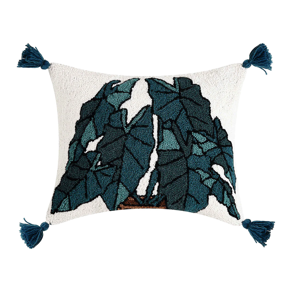 Alocasia Tasseled Hook Pillow image 0