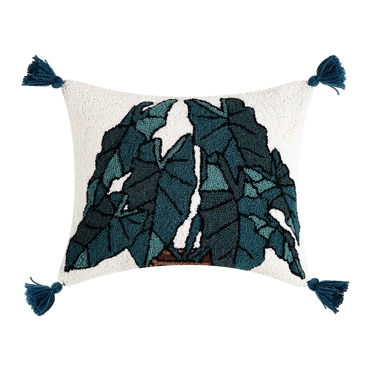 Alocasia Tasseled Hook Pillow image 0