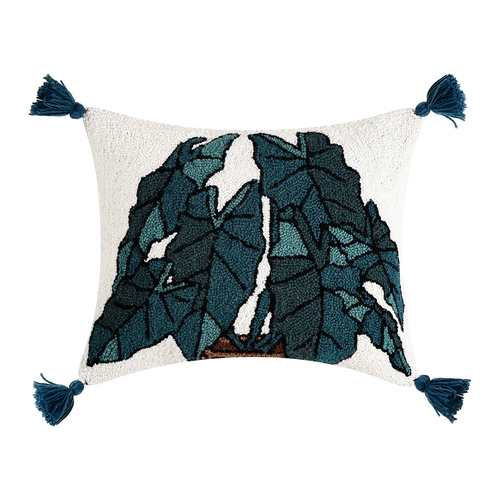 Alocasia Tasseled Hook Pillow image 0