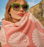 Pink Clamshell Bath Towel Set image 1