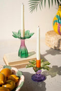 Iris Glass Taper Candleholder  image 0