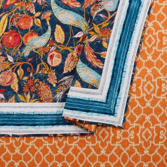 Peacocks In The Garden Quilt Set image 4