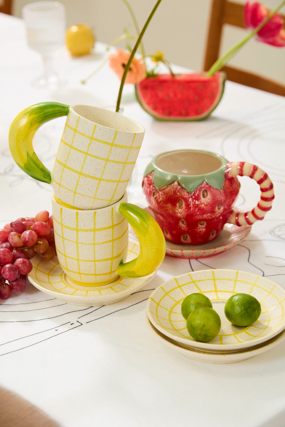 Fresh Fruit Mug and Saucer image 0