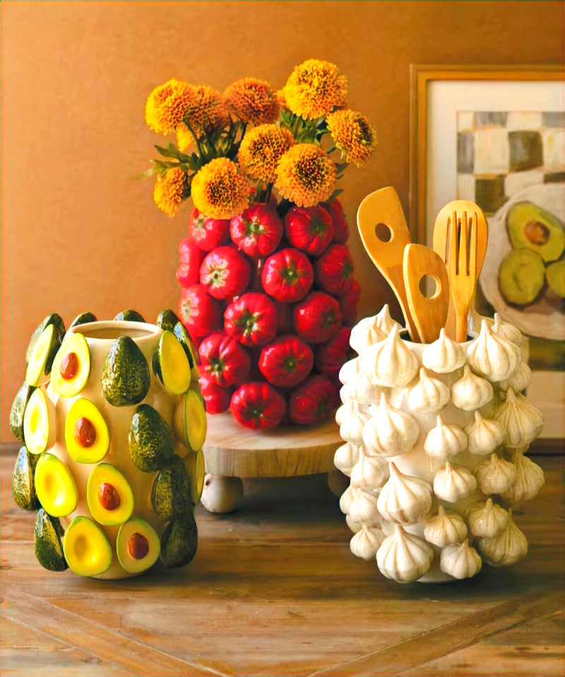 Garden Tomato Ceramic Vase image 2