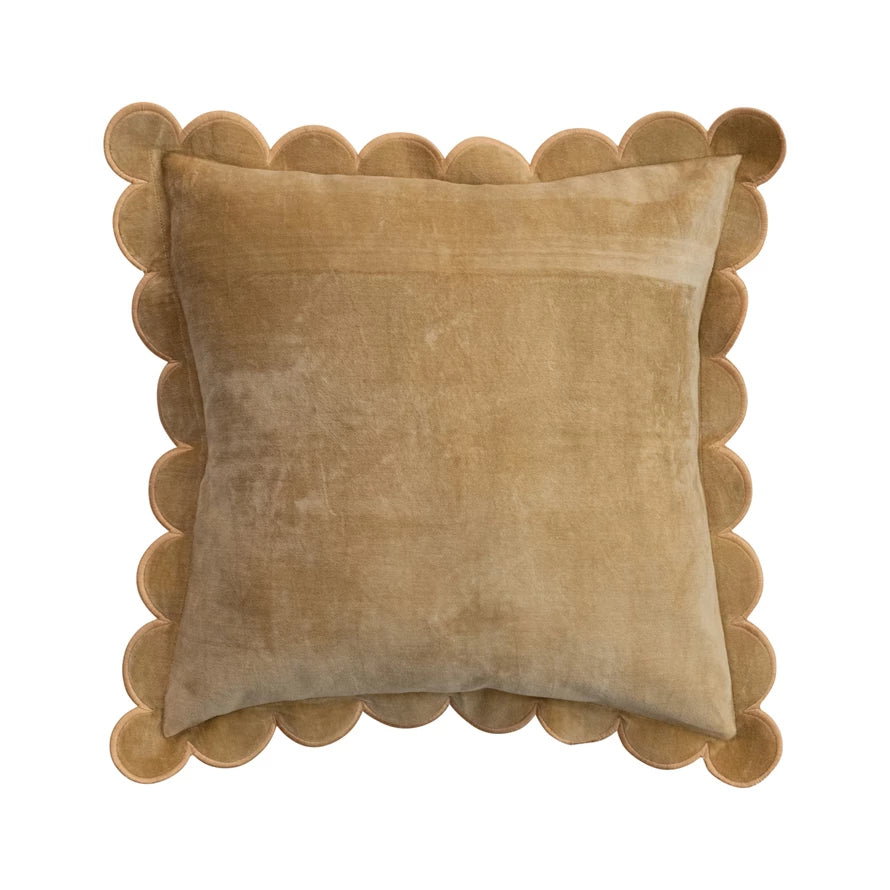 Golden Hour Scalloped  Pillow image 0