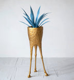 Gilded Giraffe Leg Pedestal Planter image 2
