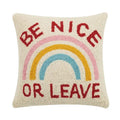 Be Nice Or Leave Hook Pillow image 0