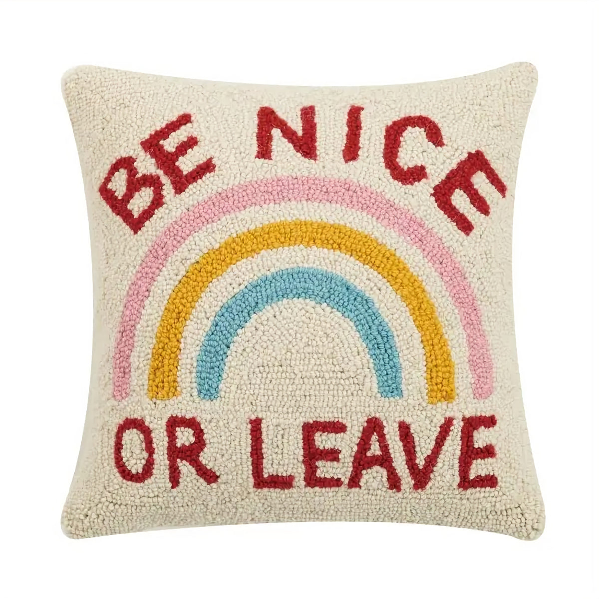 Be Nice Or Leave Hook Pillow image 0